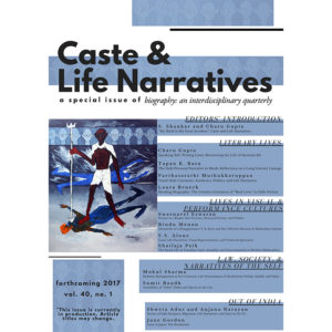 Caste & Life Narratives journal special issue front cover